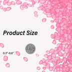 QEQEKAKA Sea Glass Stones for Crafts About 2.75LB Glass Pebbles Gemstones Bulk - Image 4