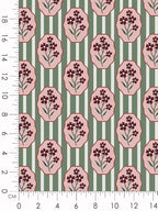 Boho Floral Cotton Fabric Bundle, 5 Coordinating Fabric Panels, 23.6 x 11.8 in - Image 6