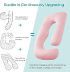 Sasttie Pregnancy Pillows for Sleeping, U Shaped Cooling Full Body Pillow - Image 5