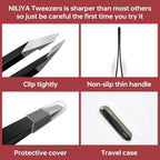 Tweezers for Women Facial Hair, Precision Slant Eyebrow Tweezers, Sharp Plucker - Image 6