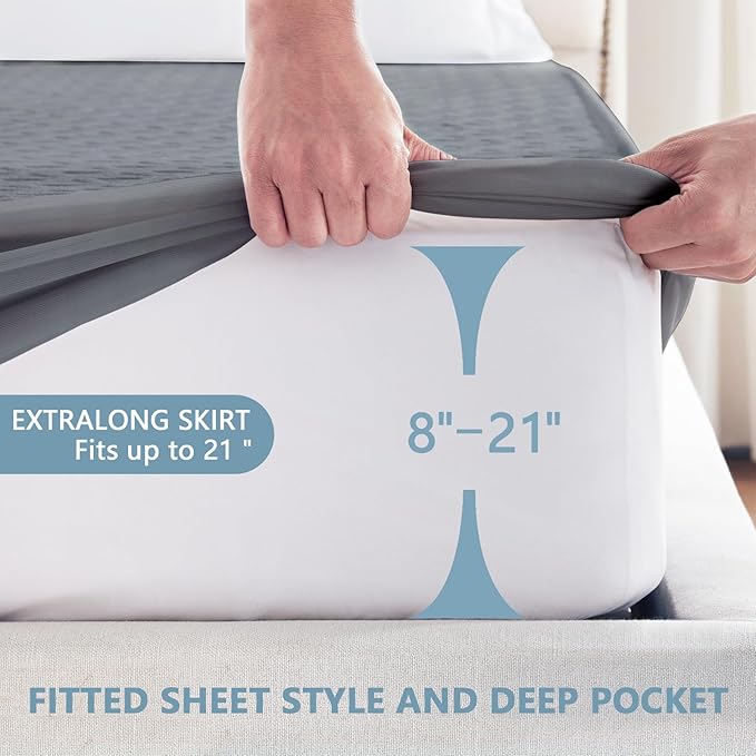Premium Waterproof Mattress Protector California King Size, Breathable Bed - Image 4
