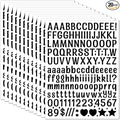 3040Pcs 20 Sheets Small Letter Number Stickers, 0.5inch Colorful Self-Adhesive by Unknown