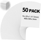 Frienda 50 Pack White Foam Board Foam Poster Boards 16 x 20 Inch by Frienda