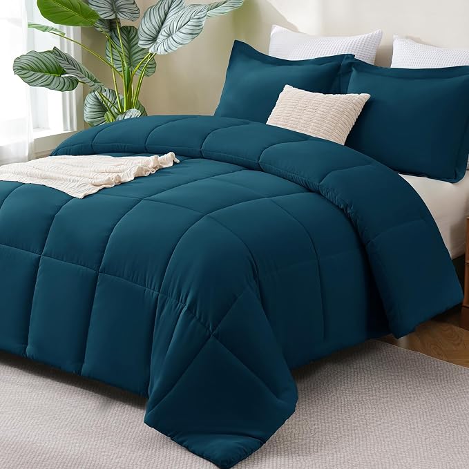 CozyLux Twin/Twin XL Comforter Set Lyons Blue by CozyLux