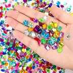 JPSOR 900pcs Gems Jewels for Crafts, Acrylic Flatback Rhinestones for Halloween - Image 5