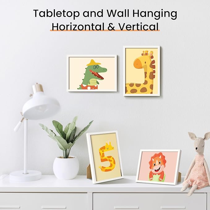 upsimples 5x7 Picture Frame Set of 3, Made of High Definition Glass - Image 5