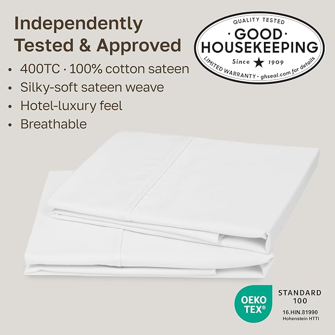 California Design Den Standard Queen Size Pillowcase Set - Image 2