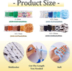 20 Colors Embellishments Assorted Novelty Yarn Odd Crochet Art Yarn Handmade - Image 2