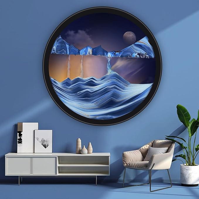 Mtadmai 17.3" Moving Sand Art, 3D Sand Art Pictures Deep Sea Sandscape Living by Unknown