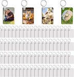 240Pcs Sublimation Keychain Blanks Double Sides 80 MDF Sublimation Keychains by Unknown