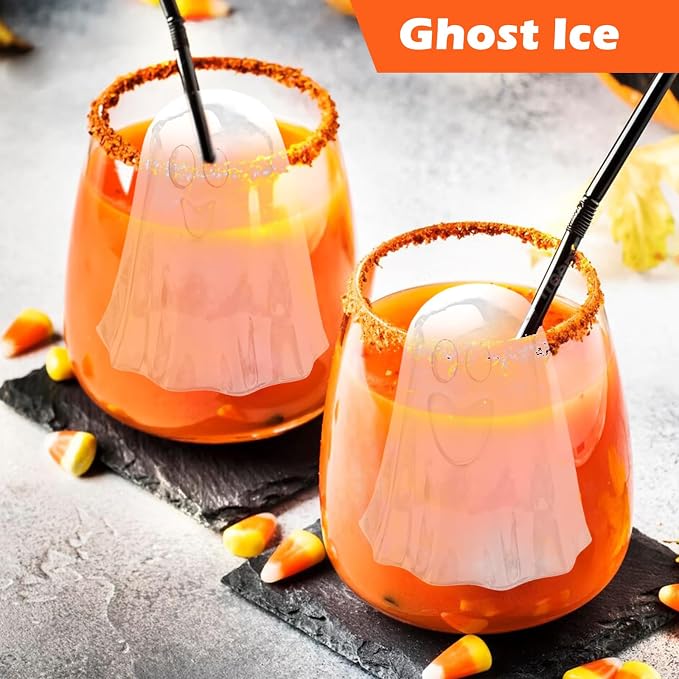 Kamehame Giant Ghost Silicone Mold, 8 Packs Ghost Jello Molds Halloween - Image 7