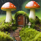 MUAMAX Fairy Garden Walkway Path Pathway, Fairy Garden Accessories, Wood Road - Image 3