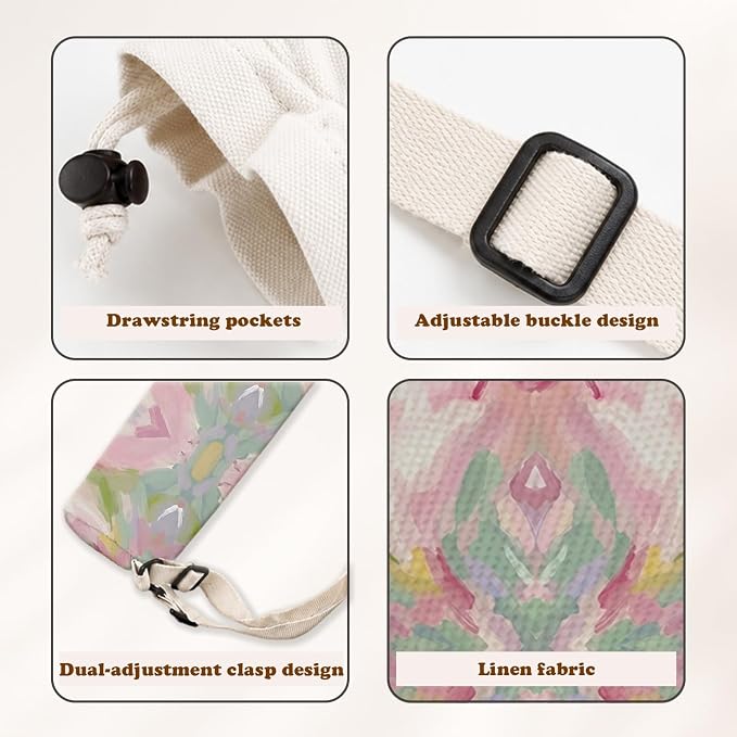 Preppy Grandmillennial Floral Mahjong Mat Bag - Image 3