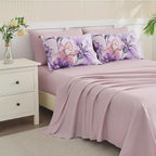 Yogeneg King Size Comforter Set 7 Piece Bed in a Bag, Elegant Floral Botanical - Image 4