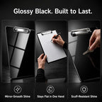 2 Pack Acrylic Clipboard, Glossy Black, 12.5 x 9 in Letter Size | 2mm hard - Image 2