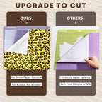 Tintnut Leopard Permanent Vinyl 8 Sheets 12"x10" Permanent Adhesive Vinyl | - Image 7