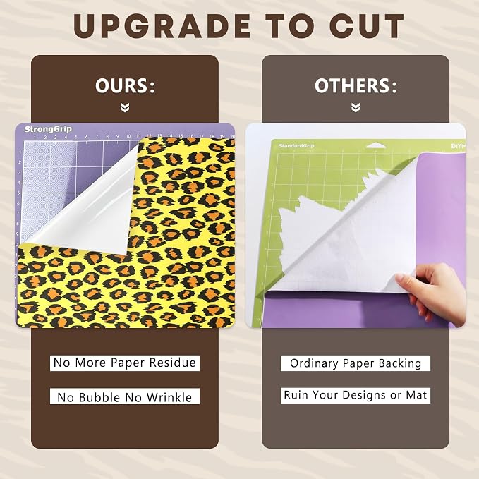 Tintnut Leopard Permanent Vinyl 8 Sheets 12"x10" Permanent Adhesive Vinyl | - Image 7