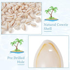 Pandahall 120-150pcs/box White Natural Spiral Shell Beads Sea Shells Beach - Image 2