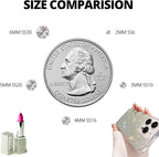 32000Pcs Dark Pink Rhinestones for Bedazzling, Mixed Sizes 2, 6mm Flatback Gems - Image 4