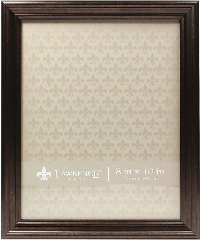 Lawrence Frames 535580 Bronze 8x10 Classic Detailed Oil Rubbed Picture Frame by LawrenceFrames
