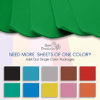 Adhesive Green EVA Foam Sheets for Crafts, 2mm Thickness – Sticky Back Foam - Image 4