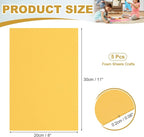 uxcell 5 Pcs Gold EVA A4 Foam Sheets Crafts, 12 x 8 Inch Foam Paper - Image 2