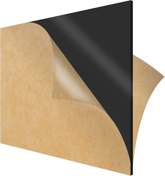 SimbaLux Acrylic Sheet Black Opaque Cast Plexiglass 12”x12” 1/4” Thick 6mm | by SimbaLux
