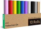 Cricut® Value Iron-On, Rainbow Sampler - 12 in x 3 ft | HTV Heat Transfer Vinyl by Unknown