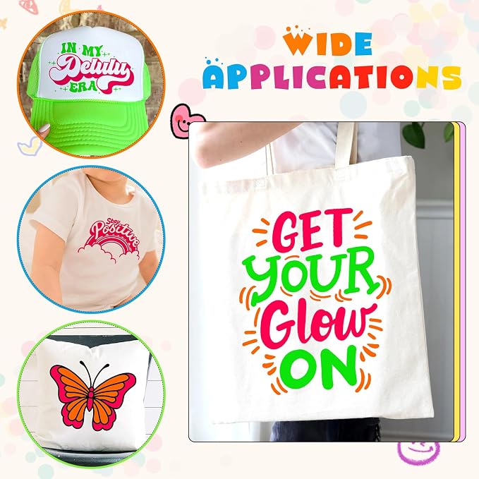 Tintnut Hot Pink Neon Heat Transfer Vinyl, easy cut & weed, stretch washable - Image 5