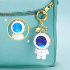Illuminated astronaut key chain, Space Galaxy Planet, bag and wallet accessories - Image 3