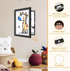 2 Pack Kids Artwork Frames Changeable 8.5 x 11 Inch Children Art Projects - Image 3