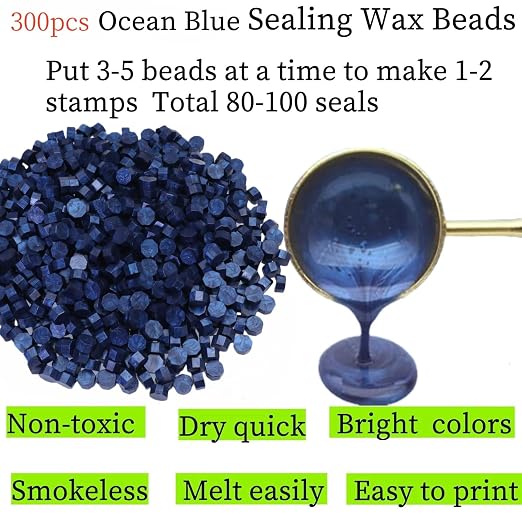 300Pcs Sealing Wax Beads, Octagon Wax Seal Beads, Gift Wrapping, Letter Seal - Image 3