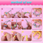 AIPRIDY 3600 Pcs Girls Toys Bracelet Making Kit, Unicorn/Mermaid Jewelry - Image 3