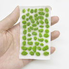 Woohome 78 PCS Static Grass Tuft 2 Size Model Grass Tufts Green Miniature Grass - Image 4