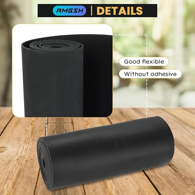 1/4" Thick X 13" Wide X 80" Closed-Cell Foam Neoprene Padding, Non-Adhesive - Image 5
