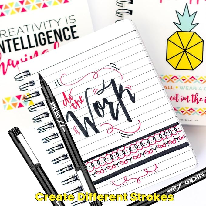 Dyvicl Hand Lettering Pens, Calligraphy Brush Pens Art Markers - Image 4