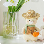pson 12Pcs Mini Hand Knitting Straw Hat, DIY Doll Straw Hats Craft Jewelry - Image 4