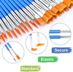 UPINS 30 Pcs Paint Brushes, Small Brush Bulk - Image 3