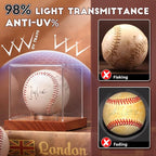 JupDec Baseball Display Case, Autograph Baseball Stand Box - Image 4