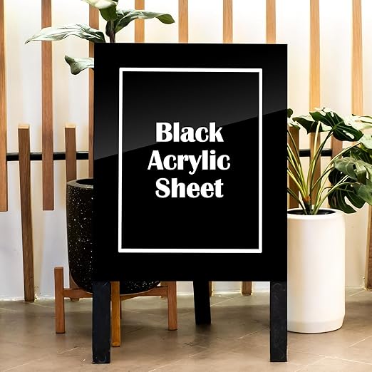 Juexica 2 Pcs 24'' x 36'' Black Acrylic Sheet 1/8'' Thick Cast Acrylic Sheet - Image 3