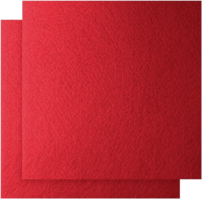 12" x 12" Felt Fabric Sheets for Crafts, Squares Felt Fabric Sheets, 1mm Thick by Unknown