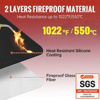 Wire Heat Shield Wrap for Car Hose Lines, 1-1/2" I.D. x 10FT, - Image 3