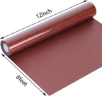 guangyintong Glitter Heat Transfer Vinyl HTV Rolls, Glitter Red HTV Vinyl - Image 3