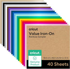 Cricut® Value Iron-On, Rainbow Sampler - 12 in x 12 in | HTV Heat Transfer Vinyl by Unknown