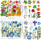 140Pcs Dried Pressed Flowers, Natural Dried Flowers Bulk - Image 2