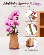 rowood 3D Wooden Puzzles for Adults, DIY Artifical Flower Botanical Collection - Image 5