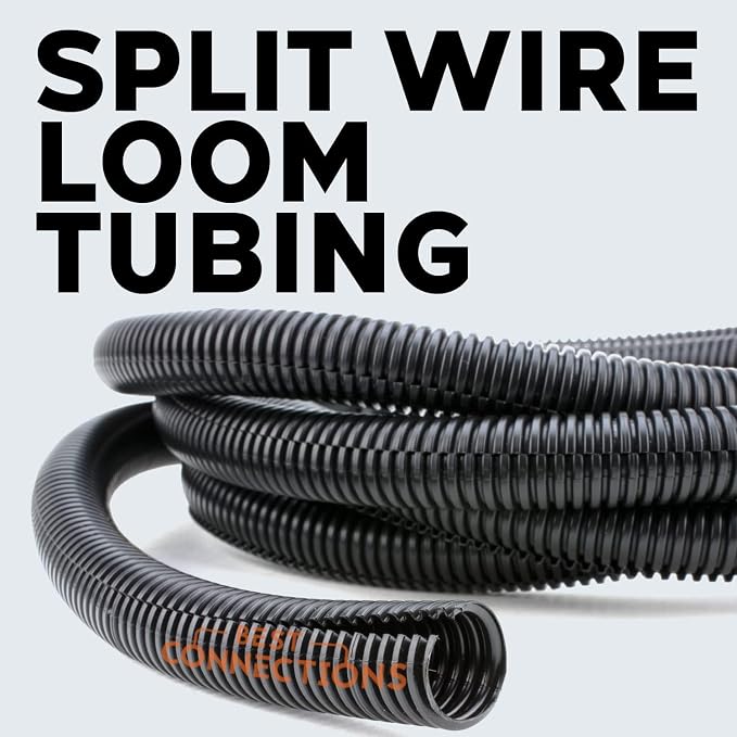 BEST CONNECTIONS Split Wire Loom Flex-Guard Convoluted Tubing - Image 3