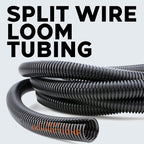 BEST CONNECTIONS 3-Pack 1/4", 1/2" x 20 ft Each Assorted Split Wire Loom - Image 3