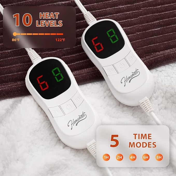Homemate Electric Heated Blanket King Size - Image 3