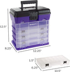 Storage and Tool Box-Durable Organizer Utility Box-4 Drawers - Image 2